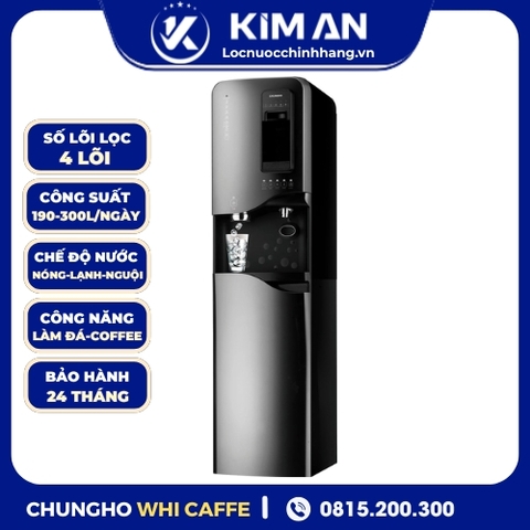 Máy Lọc Nước Nóng, Lạnh, Nguội, Làm Đá, Pha Cà Phê Tủ Đứng ChungHo WHI CAFFE