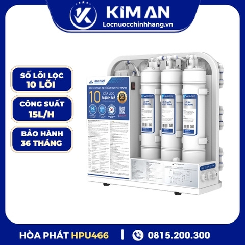 Máy lọc nước RO để gầm Hòa Phát HPU466