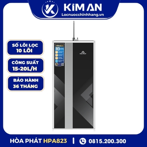 Máy lọc nước RO Hòa Phát lọc nước lợ, nước nhiễm đá vôi HPA823