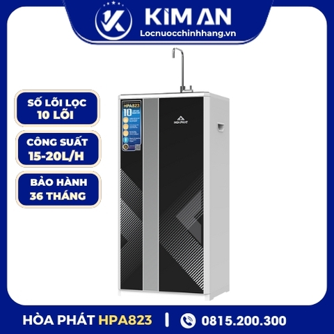 Máy lọc nước RO Hòa Phát lọc nước lợ, nước nhiễm đá vôi HPA823