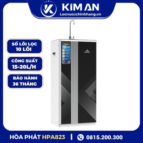 Máy lọc nước RO Hòa Phát lọc nước lợ, nước nhiễm đá vôi HPA823