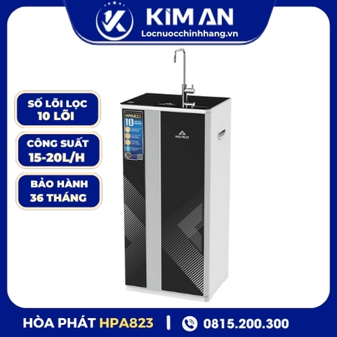 Máy lọc nước RO Hòa Phát lọc nước lợ, nước nhiễm đá vôi HPA823