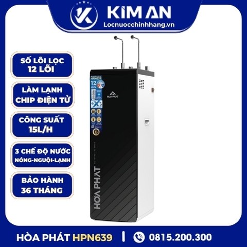 Máy lọc nước RO nóng lạnh Hòa Phát HPN639