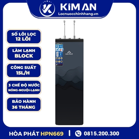 Máy lọc nước RO nóng lạnh Hòa Phát HPN669