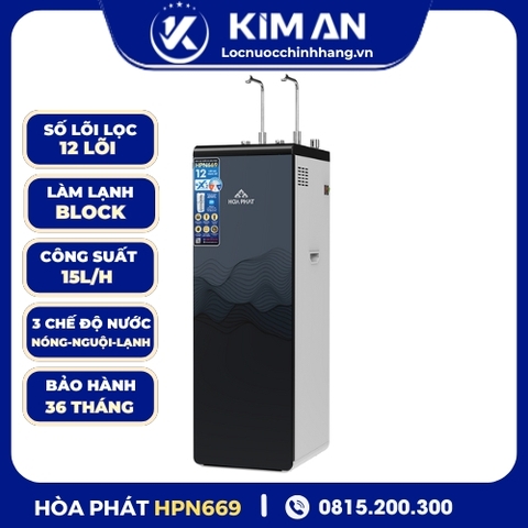 Máy lọc nước RO nóng lạnh Hòa Phát HPN669