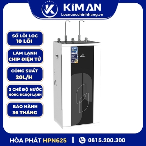 Máy lọc nước RO nóng nguội lạnh Hòa Phát HPN625