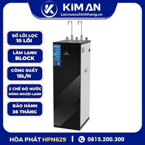 Máy lọc nước RO nóng nguội lạnh Hòa Phát HPN629