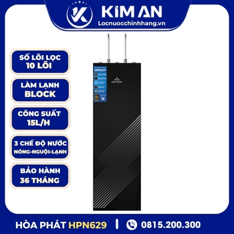 Máy lọc nước RO nóng nguội lạnh Hòa Phát HPN629