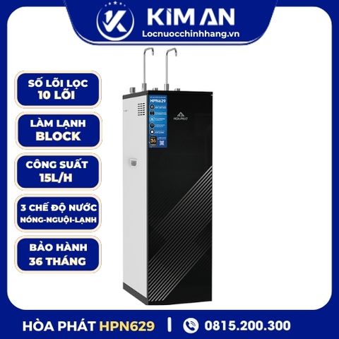 Máy lọc nước RO nóng nguội lạnh Hòa Phát HPN629