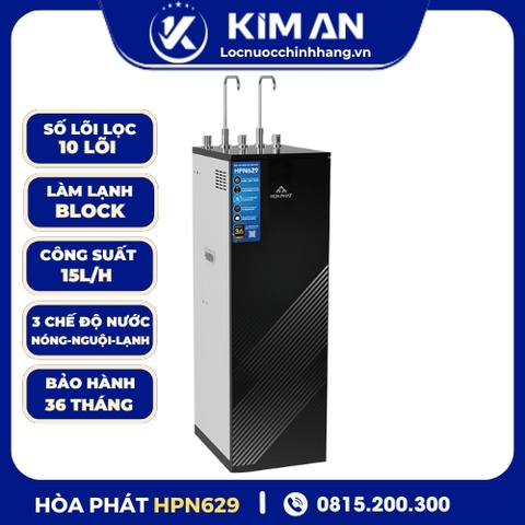 Máy lọc nước RO nóng nguội lạnh Hòa Phát HPN629