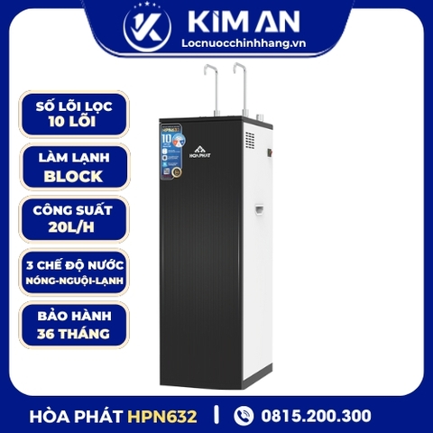 Máy lọc nước RO nóng nguội lạnh Hòa Phát HPN632