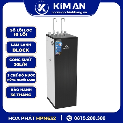 Máy lọc nước RO nóng nguội lạnh Hòa Phát HPN632
