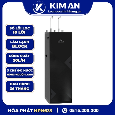 Máy lọc nước RO nóng nguội lạnh Hòa Phát HPN633