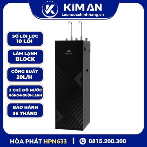 Máy lọc nước RO nóng nguội lạnh Hòa Phát HPN633
