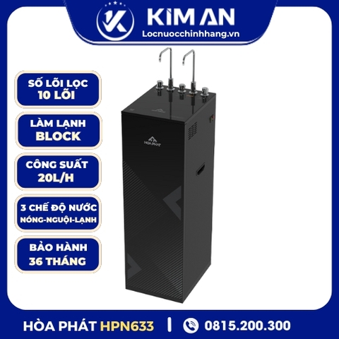 Máy lọc nước RO nóng nguội lạnh Hòa Phát HPN633