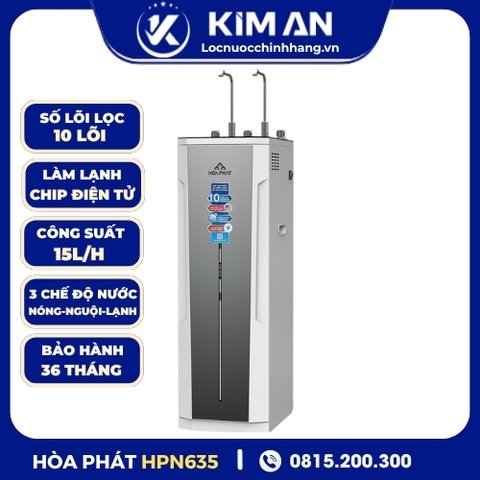 Máy lọc nước RO nóng nguội lạnh Hòa Phát HPN635