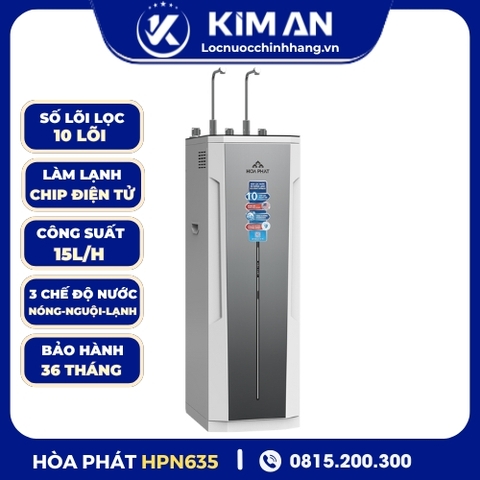 Máy lọc nước RO nóng nguội lạnh Hòa Phát HPN635