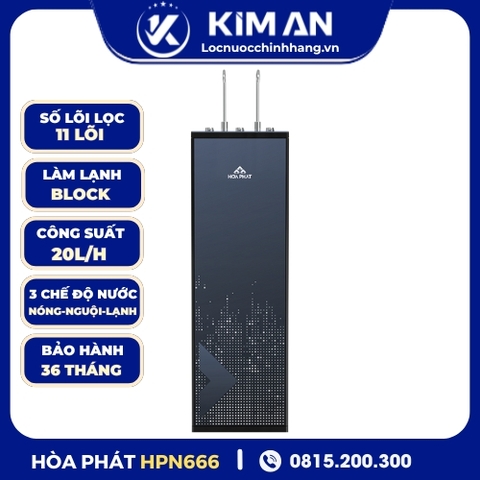 Máy lọc nước RO nóng nguội lạnh Hòa Phát HPN666