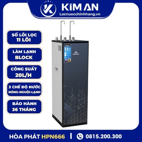 Máy lọc nước RO nóng nguội lạnh Hòa Phát HPN666
