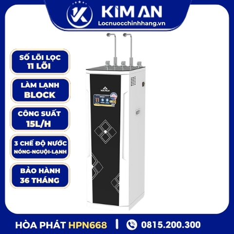 Máy lọc nước RO nóng nguội lạnh Hòa Phát HPN668