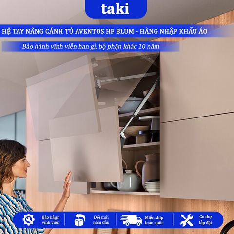 Tay Nâng Cánh Tủ BLUM AVENTOS HF TOP, Hàng Nhập Áo, Bảo Hành Chính Hãng