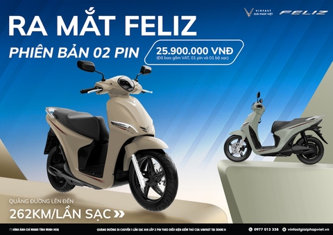VinFast ra mắt 3 mẫu xe máy điện 2 pin, có thể tháo rời, chạy tới 262km/sạc