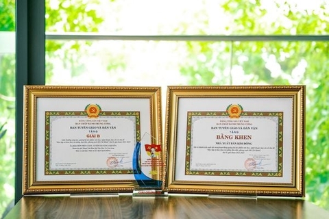 Bộ sách Rèn Nhân Cách - Luyện Tài Năng nhận Giải B - Giải thưởng sáng tác, quảng bá tác phẩm văn học, nghệ thuật, báo chí về chủ đề “Học tập và làm theo tư tưởng, đạo đức, phong cách Hồ Chí Minh”