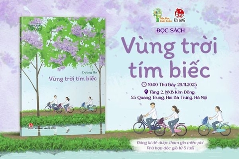 Góc đọc Cuối tuần: Đọc sách Vùng trời tím biếc với tác giả Dương Hà