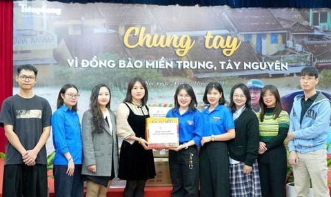 NXB Kim Đồng tiếp sức chương trình 'Chung tay vì đồng bào miền Trung, Tây Nguyên'