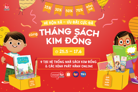 THÁNG SÁCH KIM ĐỒNG: HÈ RỘN RÃ – ƯU ĐÃI CỰC ĐÃ