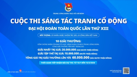 Thể lệ Cuộc thi sáng tác tranh cổ động tuyên truyền - Đại hội Đoàn toàn quốc lần thứ XIII của Đoàn TNCS Hồ Chí Minh