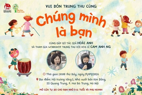 Góc đọc Cuối tuần: Đọc sách và workshop “Chúng mình là bạn” - Món quà Trung thu cho các bạn nhỏ