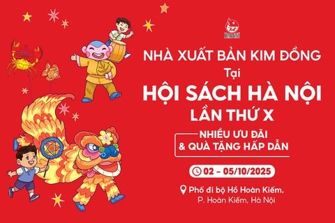 Phong phú sách Kim Đồng tại Hội sách Hà Nội lần thứ X
