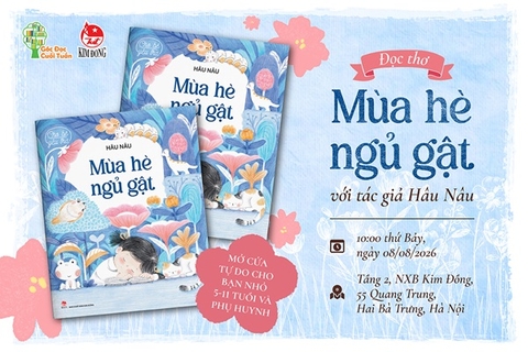 Góc đọc Cuối tuần: Đọc thơ “Mùa hè ngủ gật” với tác giả Hâu Nâu