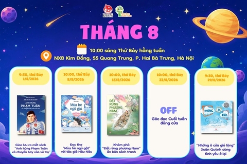 Các sự kiện Góc đọc Cuối tuần – Tháng 8/2026