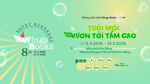 Mừng sinh nhật Wings Books 8 tuổi