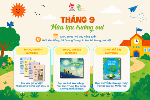Góc đọc Cuối tuần – Tháng 9/2026 – Mùa tựu trường vui!