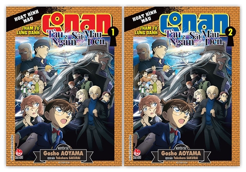 Combo Thám tử lừng danh Conan - Hoạt hình màu - Tàu ngầm sắt màu đen (2 tập)