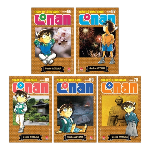 Combo Thám tử lừng danh Conan (Bản nâng cấp) Tập 66 - Tập 70 (5 cuốn)