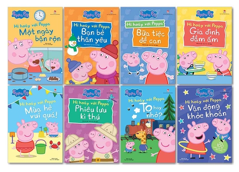 Combo Hí hoáy với Peppa (8 cuốn)