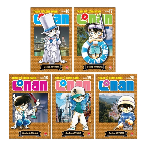 Combo Thám tử lừng danh Conan (Bản nâng cấp) Tập 16 - Tập 20 (5 cuốn)