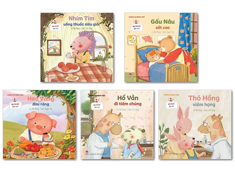 Combo Bé khỏe bé vui - Không sợ bệnh viện (5 cuốn)