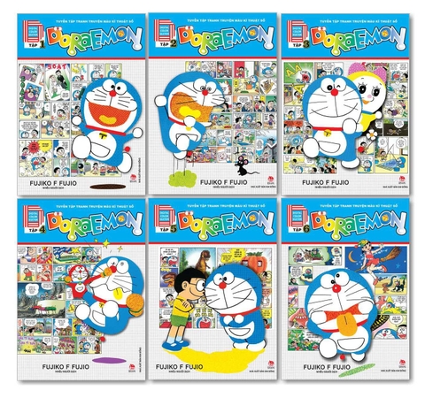 Combo Doraemon Tuyển tập Tranh truyện màu kĩ thuật số (6 tập)