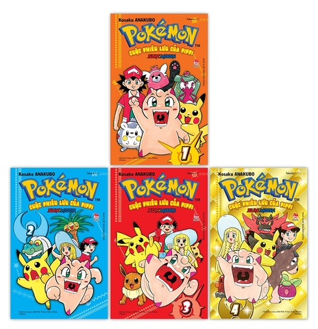 Combo Pokémon - Cuộc phiêu lưu của Pippi Sun - Moon (4 tập)