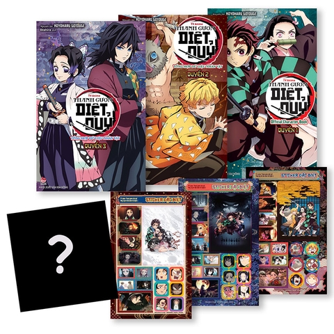 Combo TV Anime Thanh gươm diệt quỷ - Tổng hợp dữ liệu nhân vật (3 cuốn) (Tặng Quà độc quyền phiên Livestream)