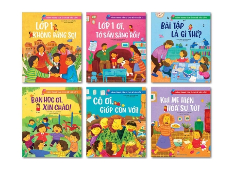 Combo Hành trang tâm lí cho bé vào lớp 1 (6 cuốn)