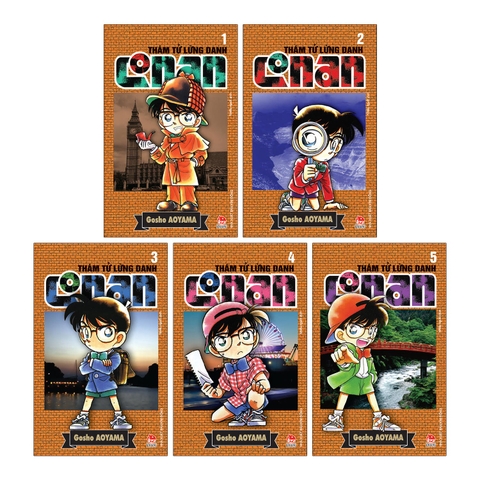 Combo Thám tử lừng danh Conan Tập 1 - Tập 5 (5 cuốn)