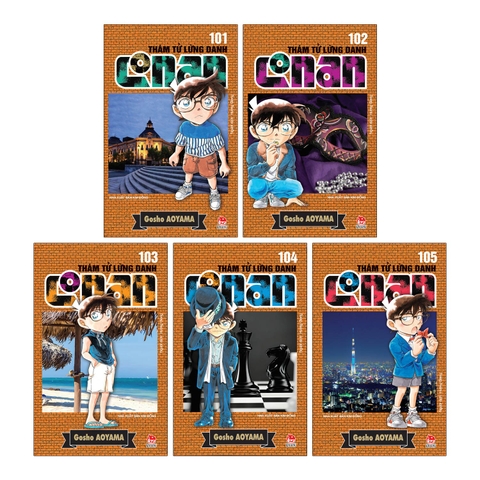 Combo Thám tử lừng danh Conan Tập 101 - Tập 105 (5 cuốn)