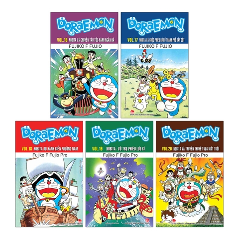 Combo Doraemon truyện dài Tập 16 - Tập 20 (5 cuốn)