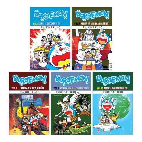 Combo Doraemon truyện dài Tập 6 - Tập 10 (5 cuốn)